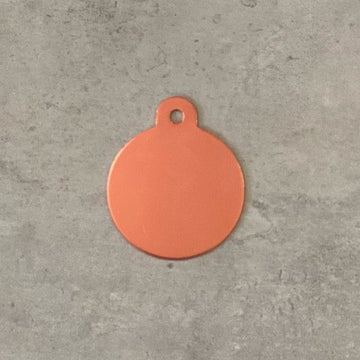 Hundemarke // Premium rund groß (Roségold)