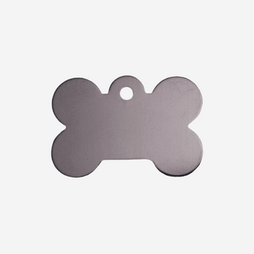 Erkennungsmarke // Standard Fleischknochen groß (graues Aluminium)