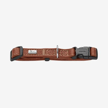 Hunter Canadian // Lederhalsband für Welpen und kleine Hunde (Cognac)