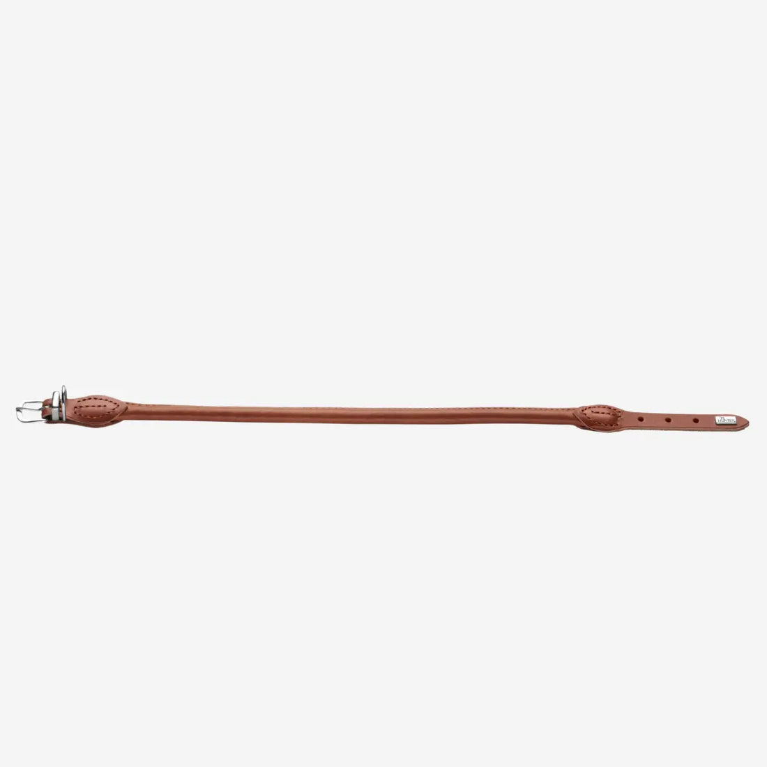 Hunter Round and Soft // Rundgenähtes Lederhalsband (Cognac)