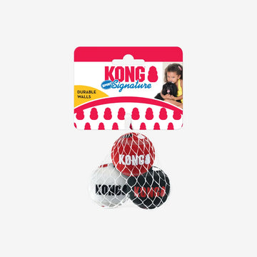 Kong Signature Balls // Nicht scheuernde Tennisbälle für kleine und große Hunde