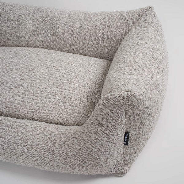 Nordog Billy // Bouclé-Hundebett mit Memory Foam (taupe)