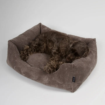 Nordog Oscar // Velours-Hundebett mit Memory Foam (Mocca)