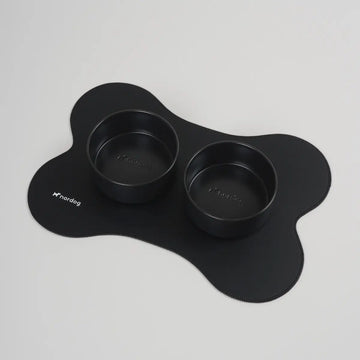 Nordog Tischset // Wasserfestes Tischset für Hundenäpfe (schwarz)