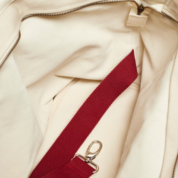 Constantin Bag // Bunte Hundetasche mit Crossbody-Gurt (rot/grau)