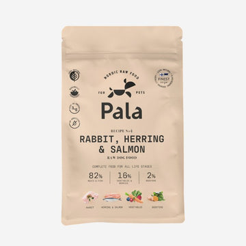 Pala Rezept 4 // Hundefutter für besonders wählerische Hunde (Kaninchen, Hering und Lachs)