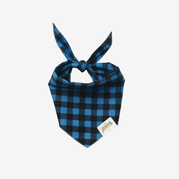Classic Scotch // Hundehalstuch im klassischen Karomuster (blau)