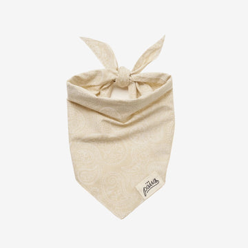 Paisley Tale // Hundehalstuch im Paisleymuster (beige) Groß