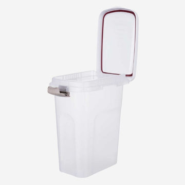 Futtereimer // Luftdichter Futtereimer mit Deckel (halbtransparent)