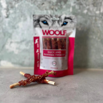Woolf Duck Twister // Kausnack mit Rinderhaut und Ente