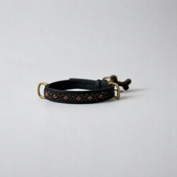 Zinj Faraja Pink // Handgefertigtes Hundehalsband mit Perlen