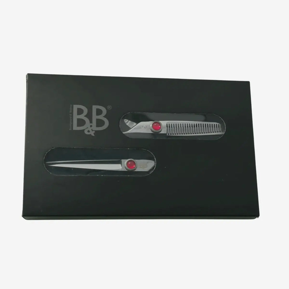 B&amp;B Scherenset // Set aus Effilierschere und Fellschere 6'