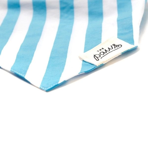 Lolly Blue // Hundehalstuch mit Streifen (blau) Groß
