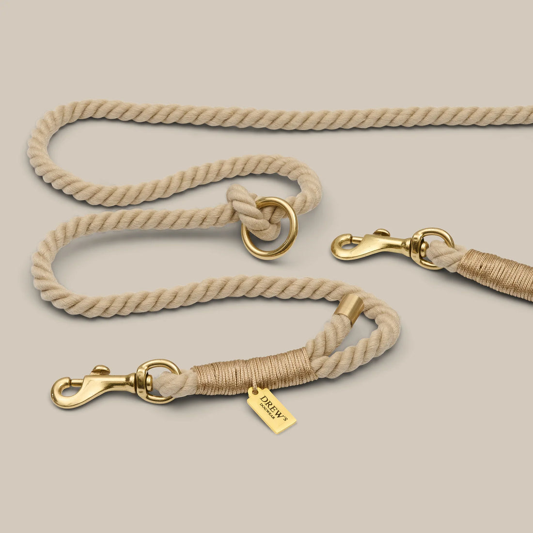 Meine erste Leine // Verstellbare und weiche Welpenleine (khaki)