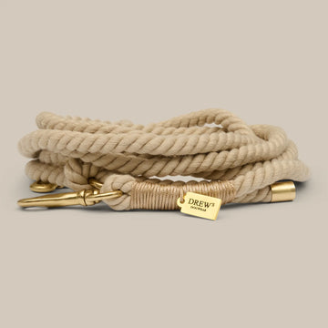 Meine erste Leine // Verstellbare und weiche Welpenleine (khaki)