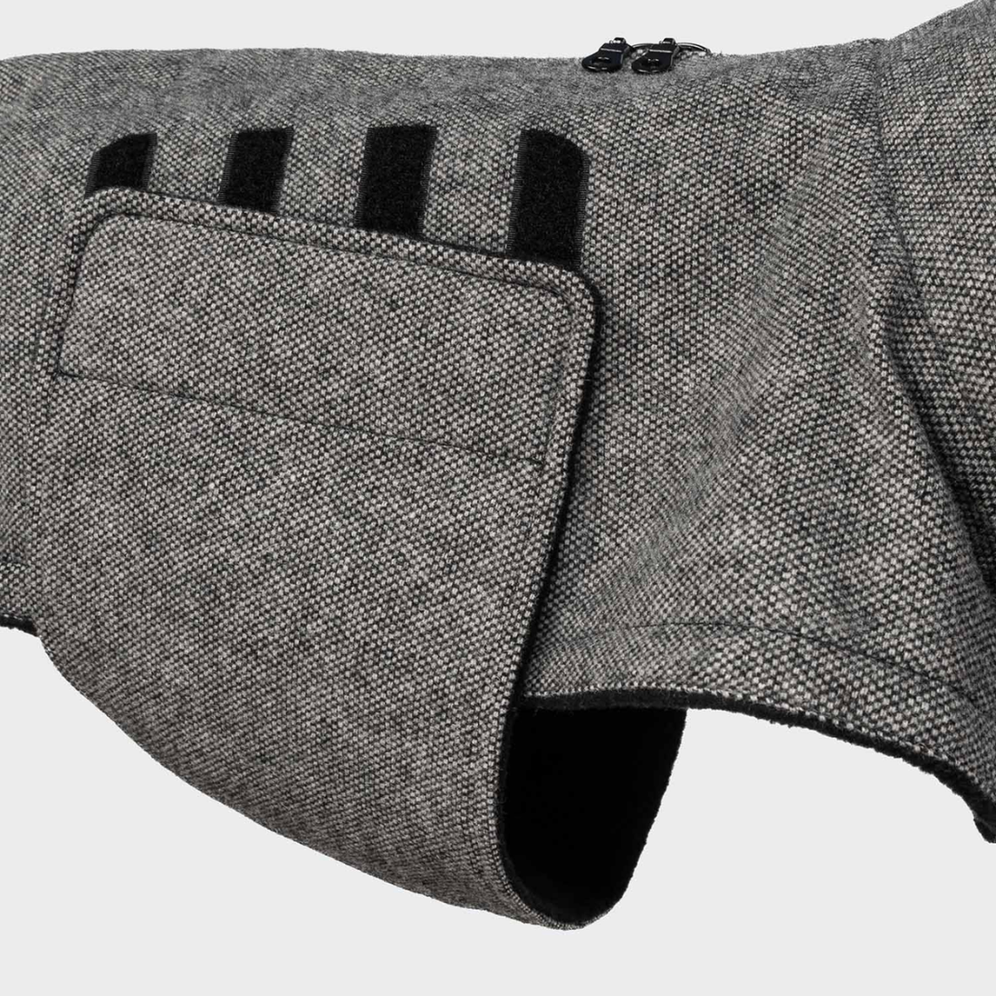 Cloud7 Brooklyn // Varm og vandtæt hundejakke (tweed black)