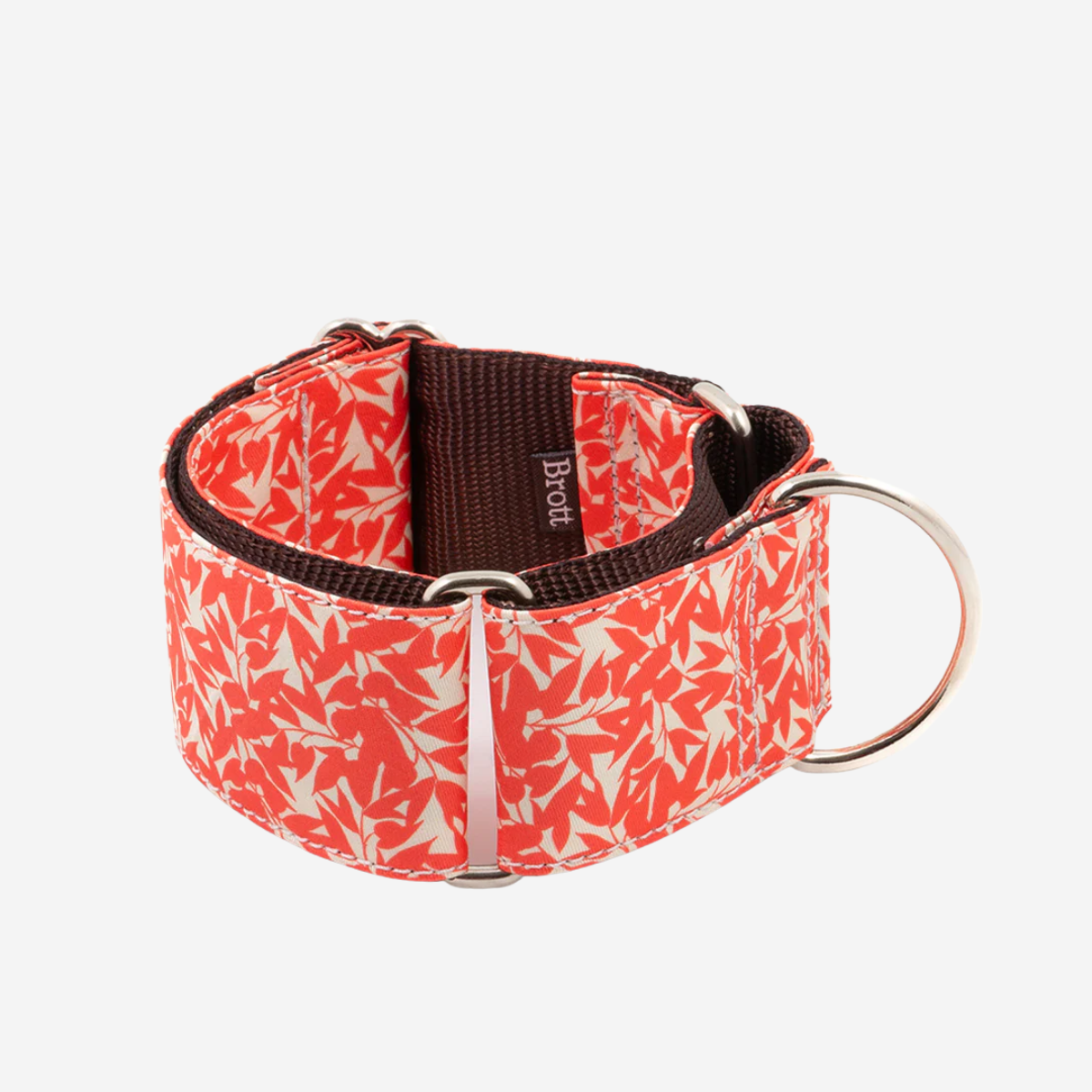 Martingale Brott Borges // Halsbånd til mynder (orange blomster)