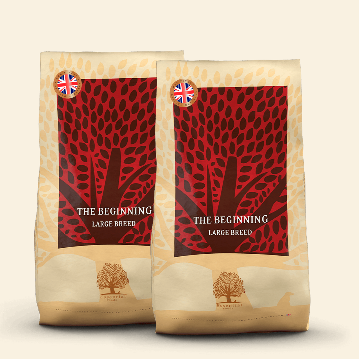 Essential Heritage, Anfängerfutter für große Rassen // Trockenfutter für Welpen über 15 kg. (2 x 10 kg)