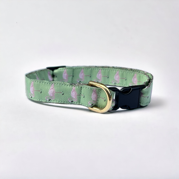 Mein erstes Halsband // Leichtes Welpenhalsband (Flamingo)