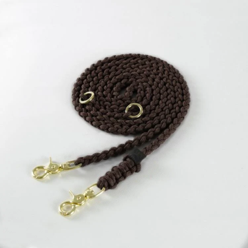 Maritime Leash Chocolate // Justerbar line i håndknyttet reb (mørkebrun)