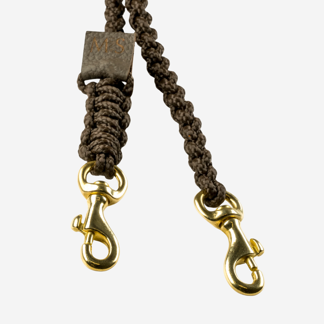 Maritime Leash Chocolate // Justerbar line i håndknyttet reb (mørkebrun)