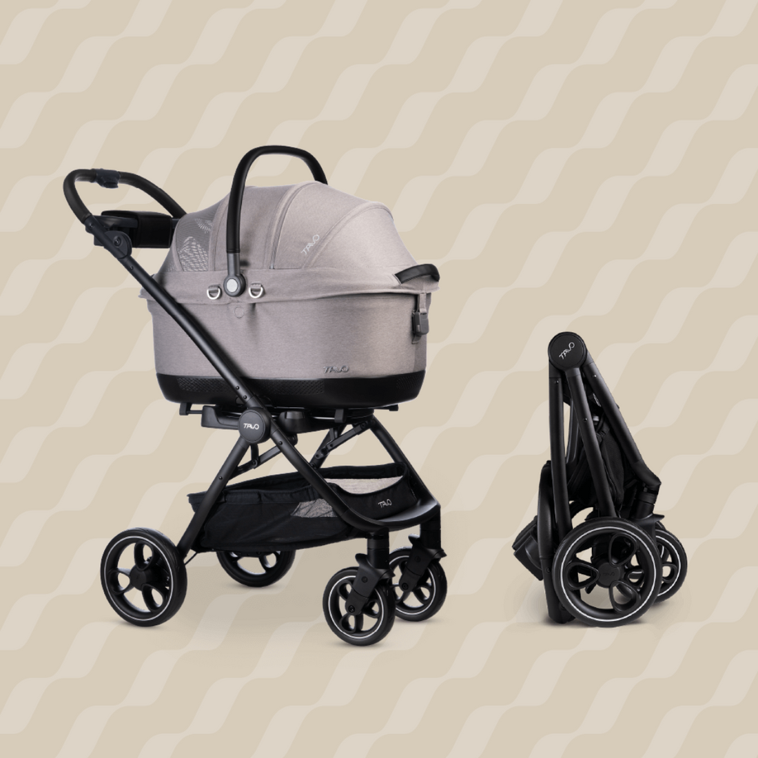 Tavo Dupree // Crashgetestete Hundetasche für Flugzeuge und Autos mit ISOFIX (Onyx) 
