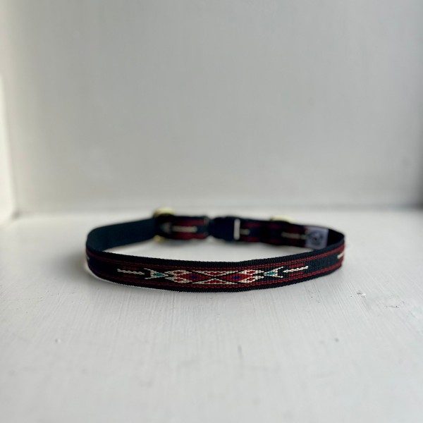 Marrakesh Red // Halsband für kleine und mittelgroße Hunde (rot/schwarz)