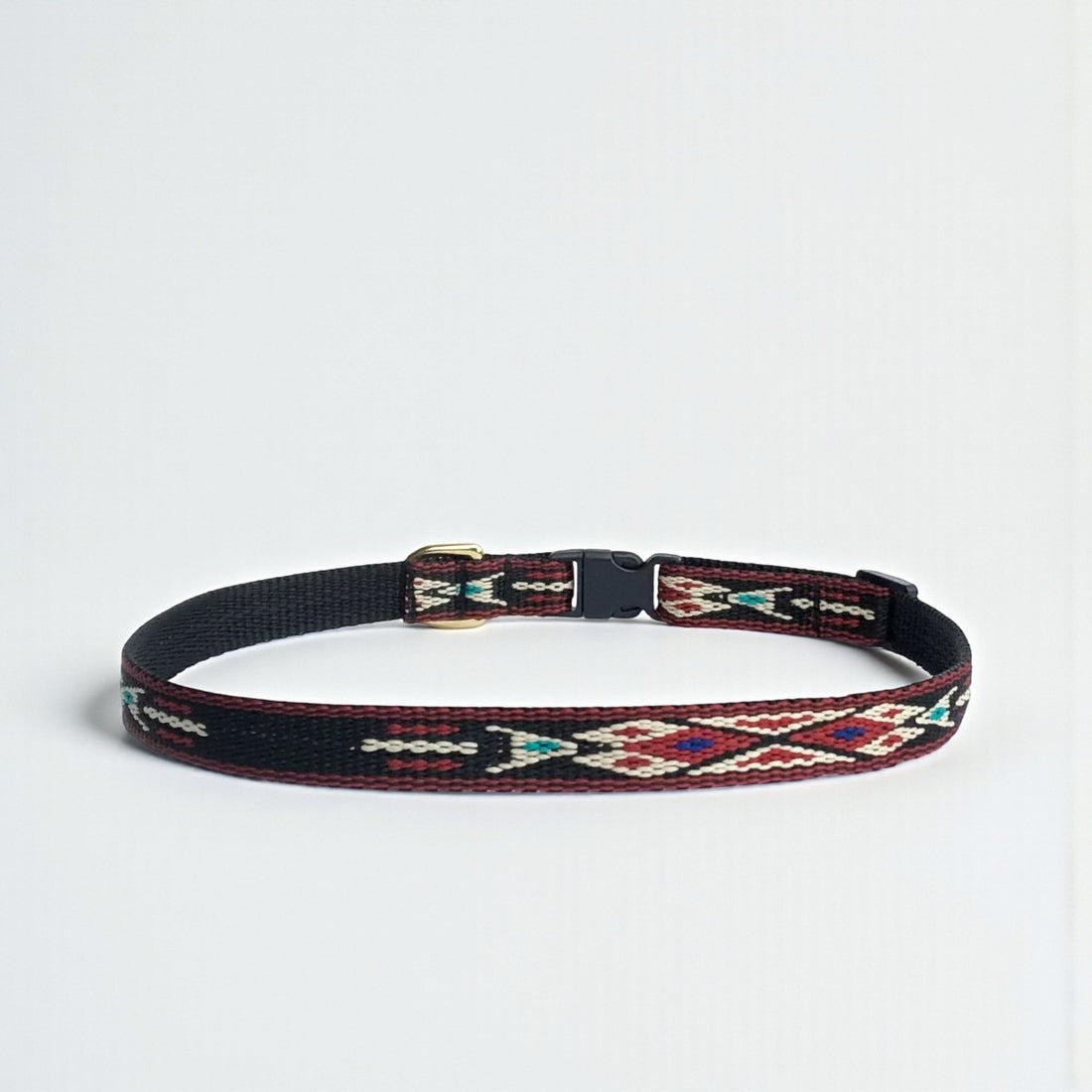 Marrakesh Red // Halsband für kleine und mittelgroße Hunde (rot/schwarz)