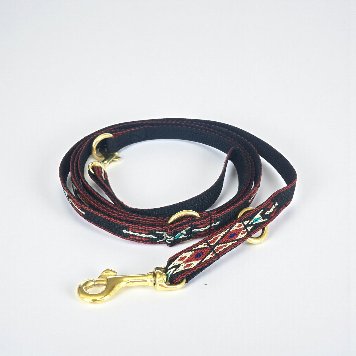 Marrakesh Red // Leine für kleine und mittelgroße Hunde (rot/schwarz)