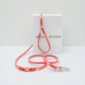 Butter Coral Pink // Justérbar line i blødt læder (lyserød)