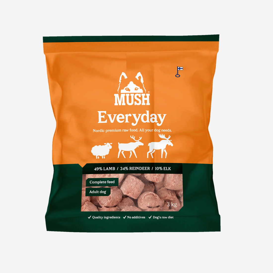 Mush Vaisto Wild // Mildes Barfen für Hunde mit empfindlichem Magen (Frost)