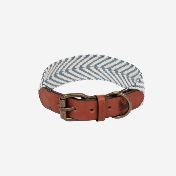 Buddys Dogwear Portixol Sea // Breites und leichtes Halsband (blau)
