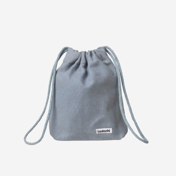Tadazhi Leckerli-Tasche // Leckerli-Tasche aus Bio-Baumwolle (Staubblau)