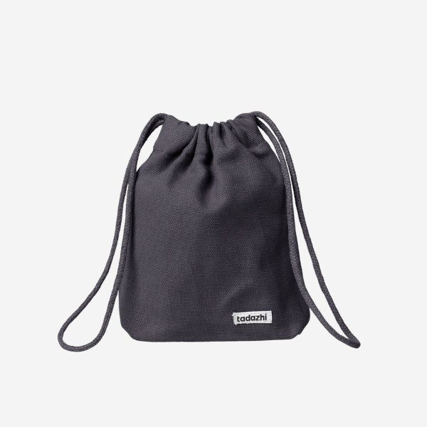 Tadazhi Leckerli-Tasche // Leckerli-Tasche aus Bio-Baumwolle (dunkelgrau)