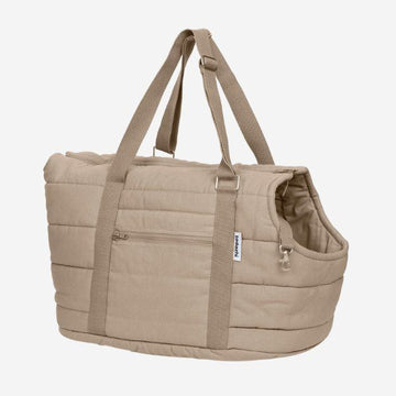 Tadazhi Rio // Hundetasche aus Bio-Baumwolle (dunkler Sand)