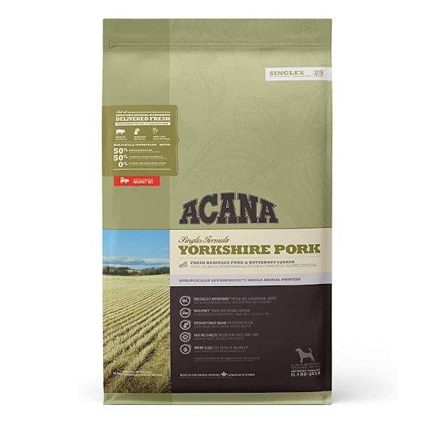 Acana Yorkshire Pork // Trockenfutter ideal für Hunde mit empfindlichem Magen