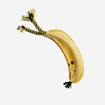 Barry die Banane // Hundespielzeug aus Jute und Wildleder (Banane)