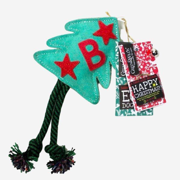 Bruce the Spruce // Natürliches Weihnachtshundespielzeug (Weihnachtsbaum)