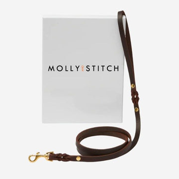Butter Classic City Leash // Klassische Hundeleine aus weichem Leder (Dunkelbraun)