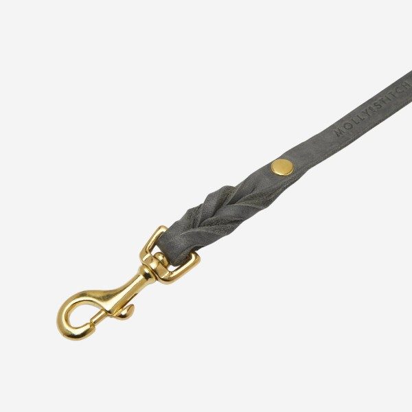 Butter Timeless // Weiches Lederhalsband (grau)