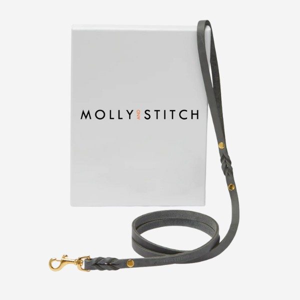 Butter Timeless City Leash // Klassische Hundeleine aus weichem Leder (grau)