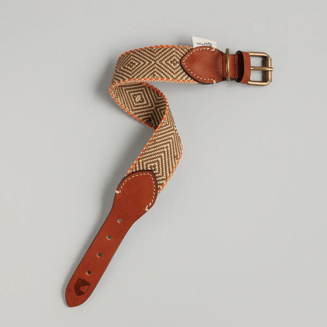 Buddys Dogwear Capri Isola // Breites und leichtes Halsband (braun/orange)