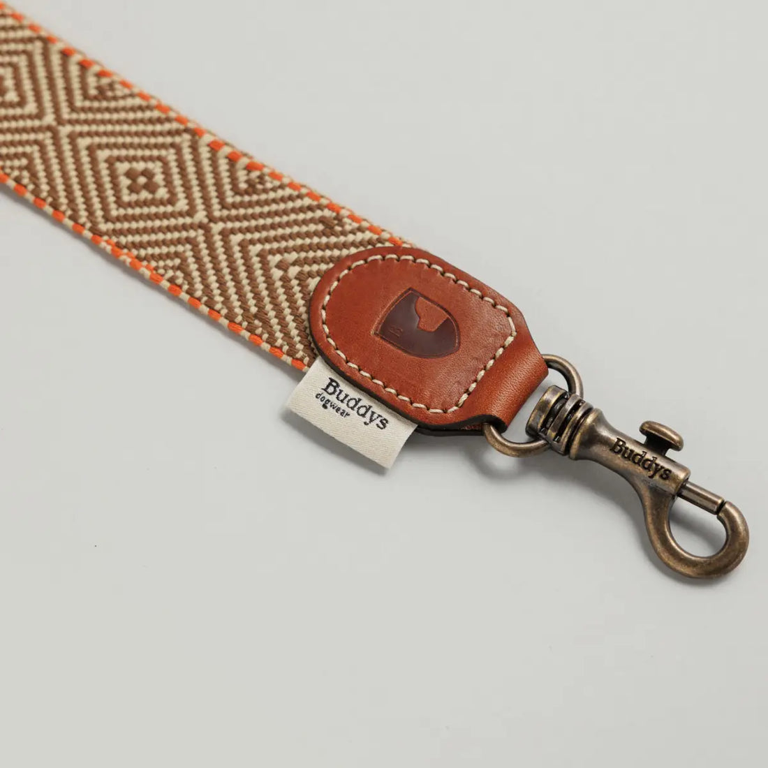 Buddys Dogwear Isola // Breite und leichte Leine (braun/orange)