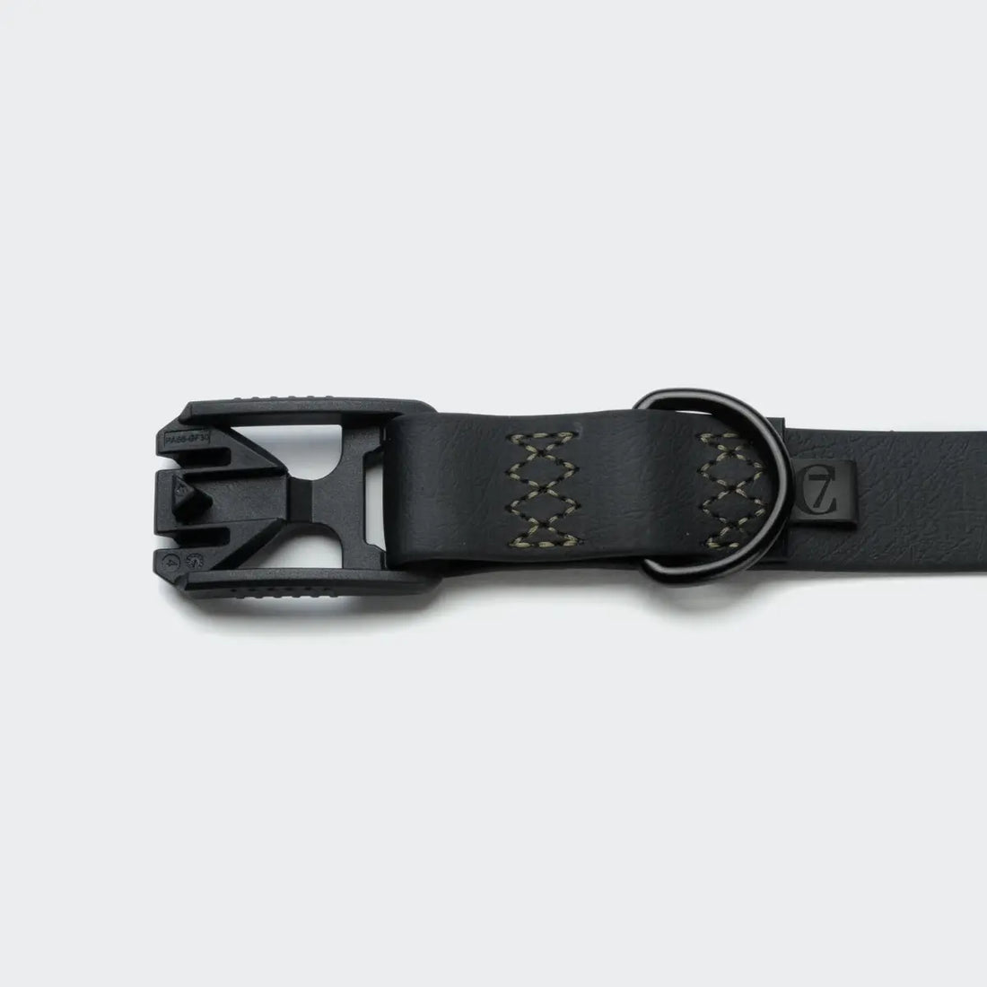 Cloud7 Ipanema // Verstellbares BioThane-Halsband (schwarz/oliv)