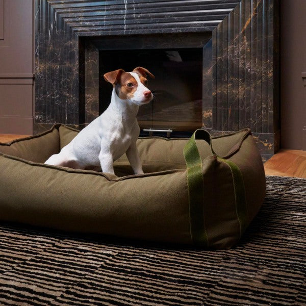 Cloud7 Boost // Weiches Hundebett aus strapazierfähigem Canvas (Oliv)