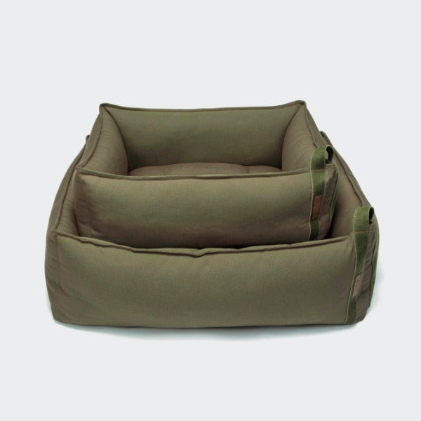 Cloud7 Boost // Weiches Hundebett aus strapazierfähigem Canvas (Oliv)