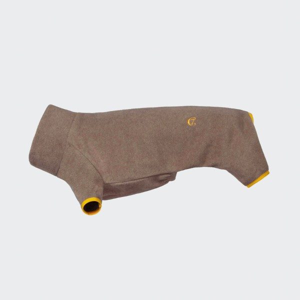 Cloud7 Cornwall, Dackel // Warmer Fleecepullover (beige)