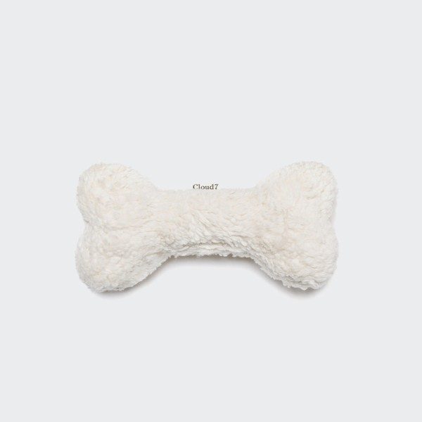 Cloud7 Love Bone // Schöner und flauschiger Spielzeugknochen (weiß)