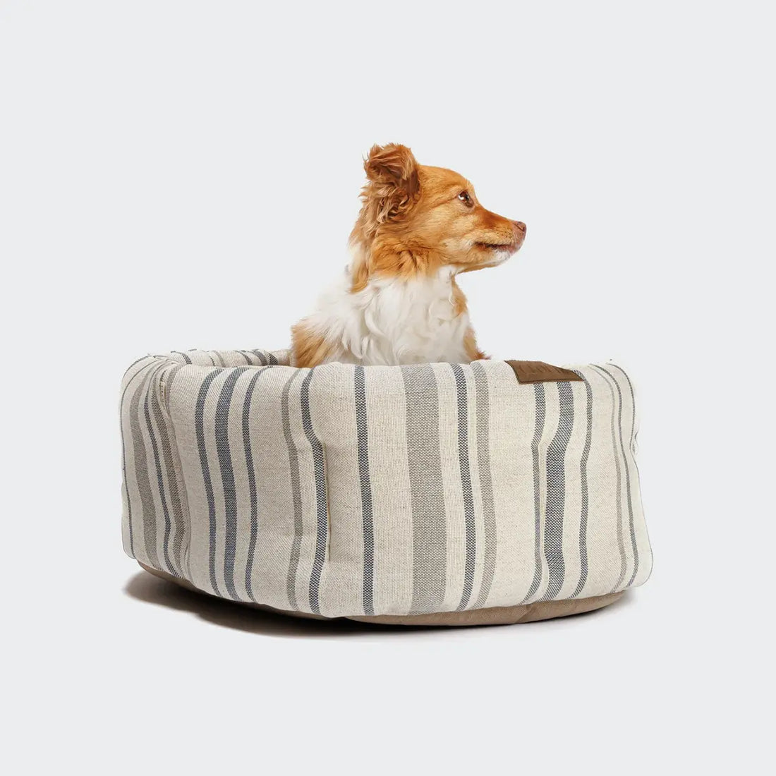 Cloud7 Pillow Lazy // Weiches Hundebett mit hohem Rand (blaue Streifen) 