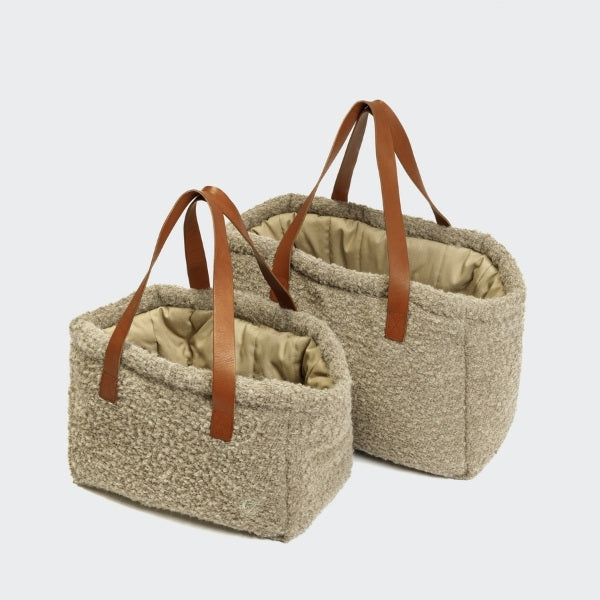 Cloud7 Verona // Luxus-Hundetasche aus Wolle (beige)